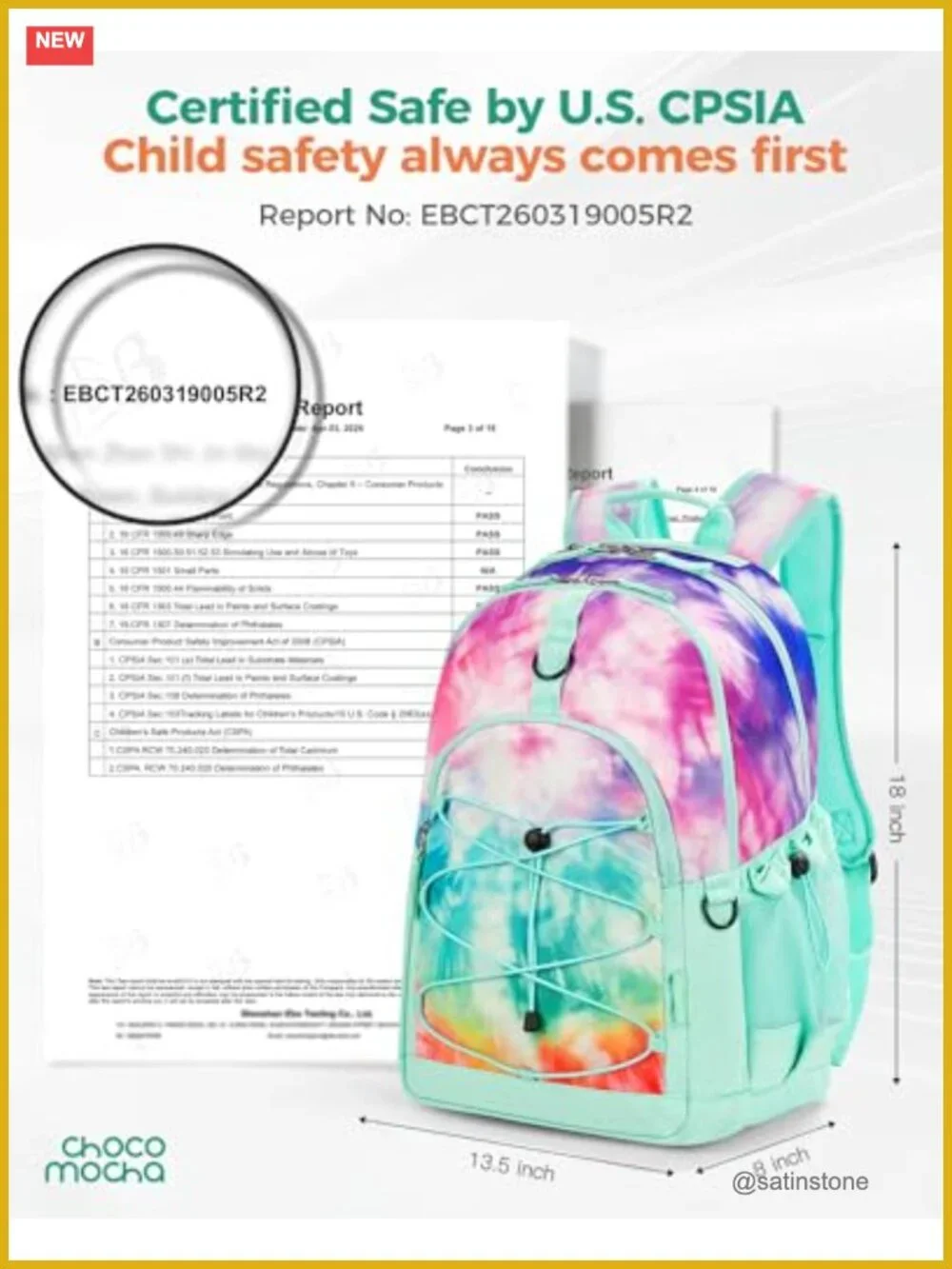 Girls Backpack with Lunch Box Set 18 inch 3 Piece School Bag